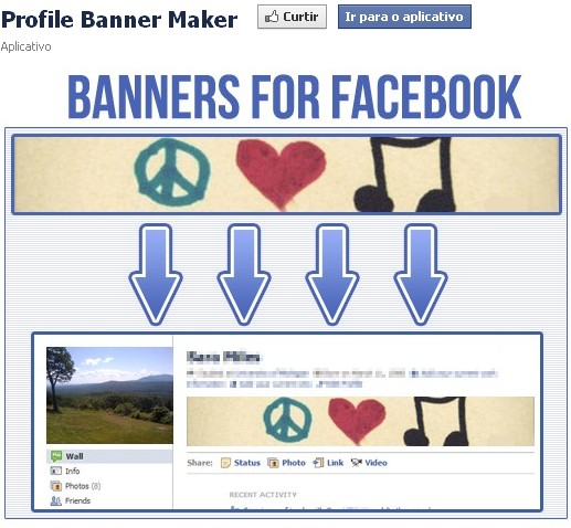 Imagem ilustrativa do aplicativo para facebook profile banner maker.