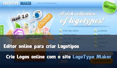 Imagem inicial do artigo sobre criar logos online Logotype Maker.