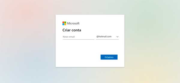 Como criar uma conta de email Hotmail