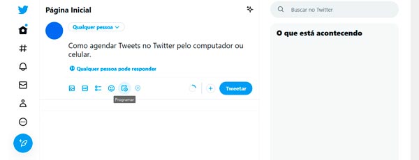 Como agendar Tweets no Twitter pelo computador ou celular