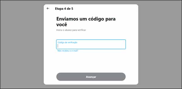 Como confirmar conta do Twitter pelo email