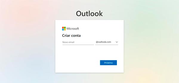 Como criar uma conta de e-mail Outlook