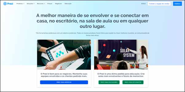 Como criar apresentações no Prezi