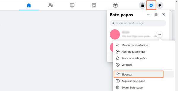Como bloquear alguém no bate-papo do Facebook
