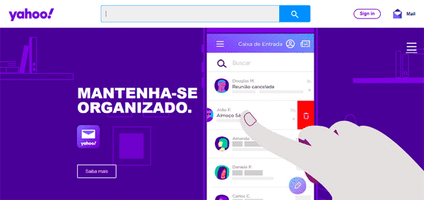 Como entrar no Yahoo Mail pelo celular