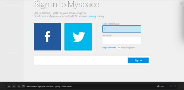 Como mudar URL do Myspace