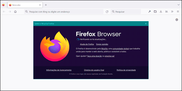Como atualizar o navegador Firefox