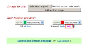 Editar Favicon animado com diferentes imagens.
