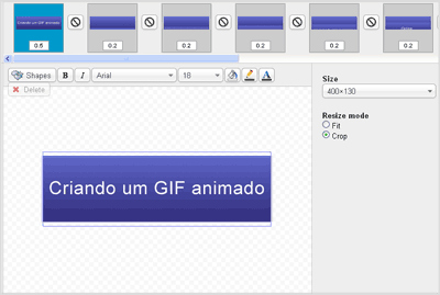 Crie um GIF animado - criador de GIFs online