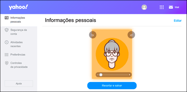 Como colocar uma foto de perfil no Yahoo