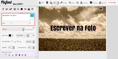Programa para colocar texto em foto online e grátis