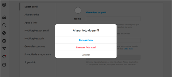 Como colocar ou mudar foto de perfil no Instagram