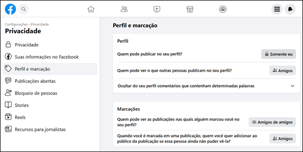 Como impedir que as pessoas publiquem no seu perfil do Facebook