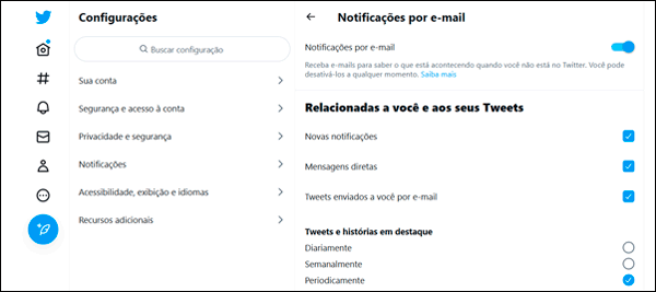 Como atualizar suas preferências de e-mail 