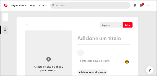 Como postar foto no Pinterest