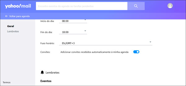 Como mudar o fuso horário do Yahoo