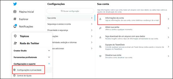 Como alterar o número de telefone celular atual no Twitter