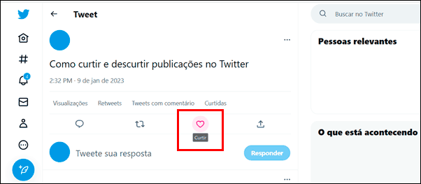 Como curtir e descurtir no Twitter