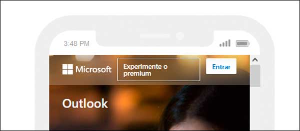 Outlook.com login - Entrar no email pelo celular