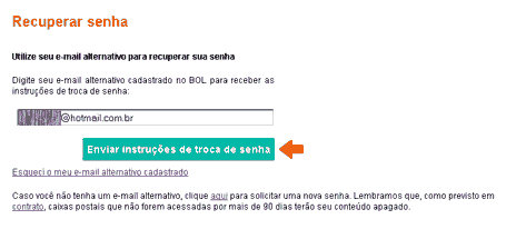 Como Trocar a senha do Bol Mail 