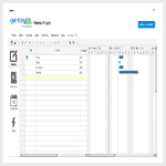 Crie diagrama de Gantt online pela Internet.