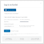 Imagem sobre como fazer uma conta gratuita no Scribd.
