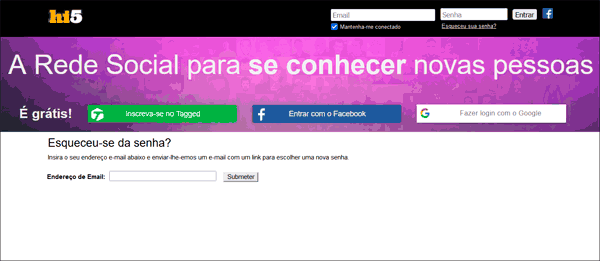 Como recuperar a senha do Hi5