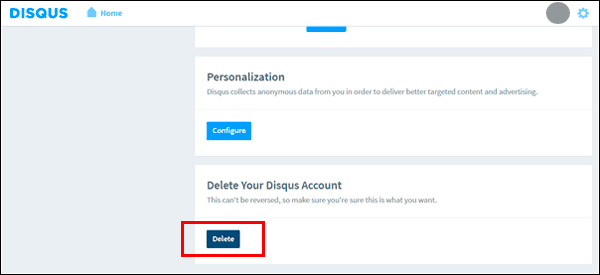 Como apagar conta Disqus permanentemente.