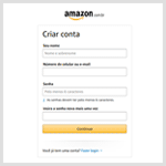 Aprenda como criar uma conta Amazon