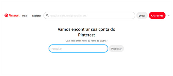 Aprenda como recuperar ou mudar senha do Pinterest