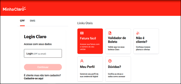 Como funciona o serviço Minha Claro
