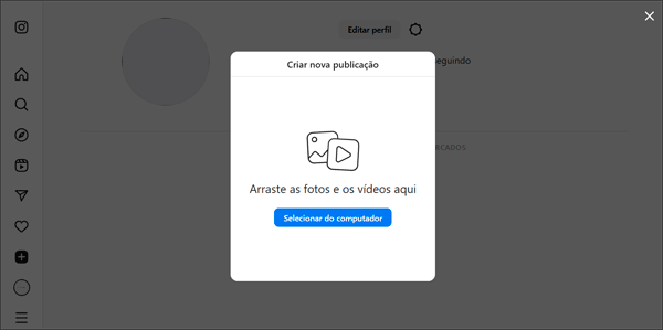 Como postar fotos no Instagram pelo PC