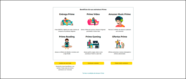 Como cancelar assinatura Amazon Prime Video