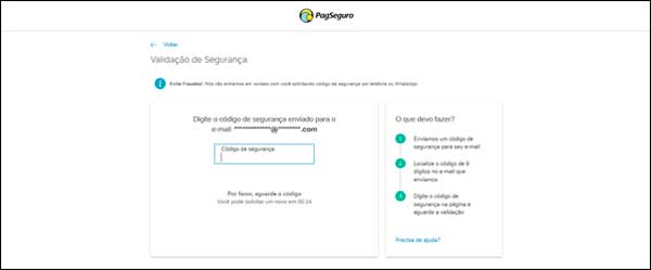 Como recuperar senha do Pag Seguro