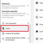 Descubra onde fica a lixeira do Facebook